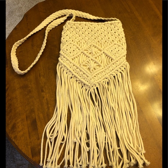 Macrame Crossbody Bag - Picture 2 of 11